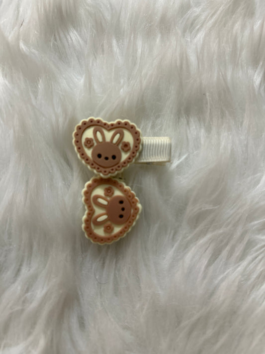 Bunny Heart Hair Clip Set of 2 - Gift Hub Mart