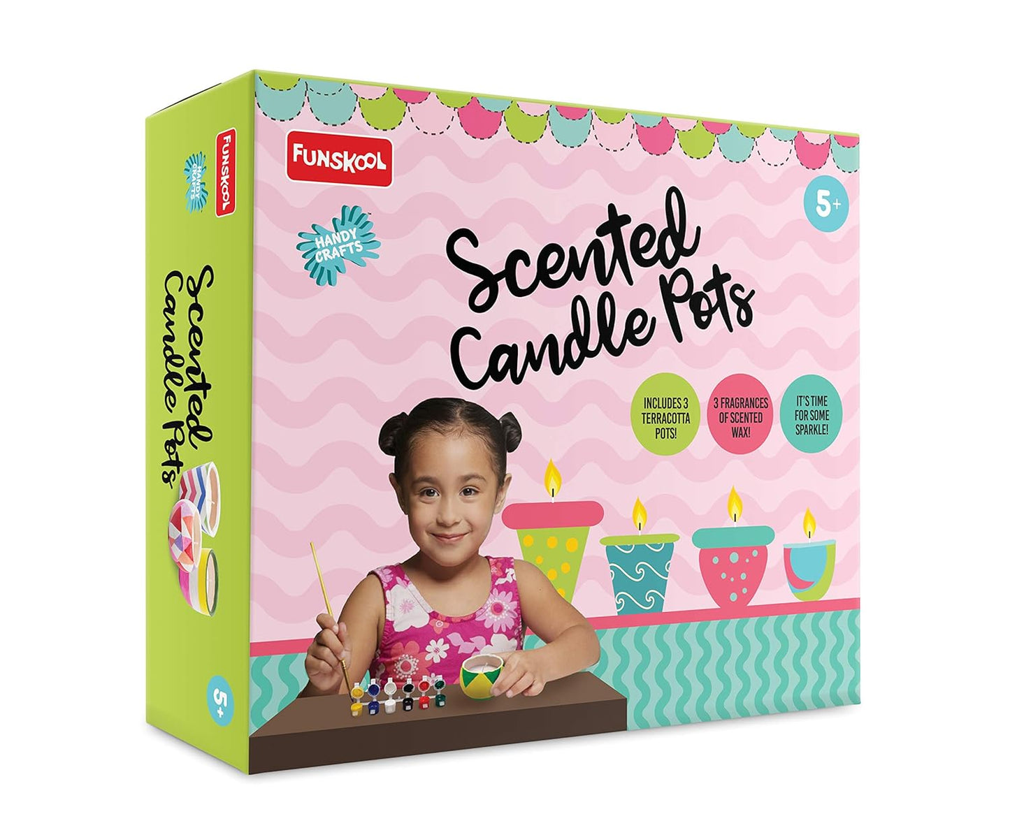 Funskool SCENTED CANDLE POTS 5+