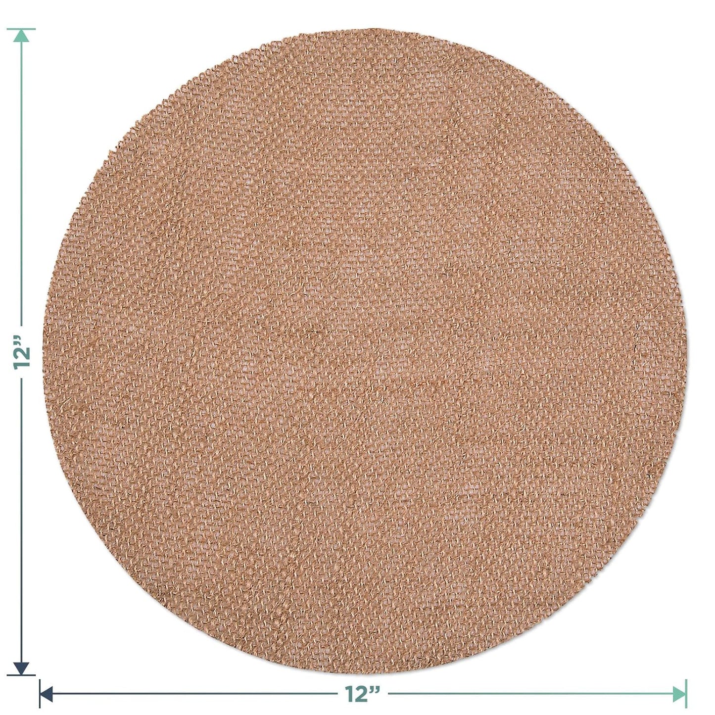 Burlap Round Pcs Big