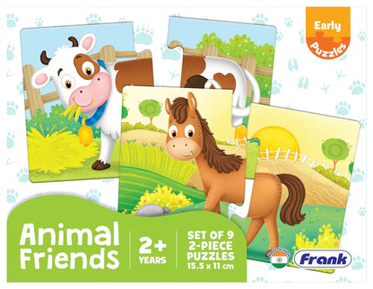 Animal Friends 2 Pc Puzzle- Frank