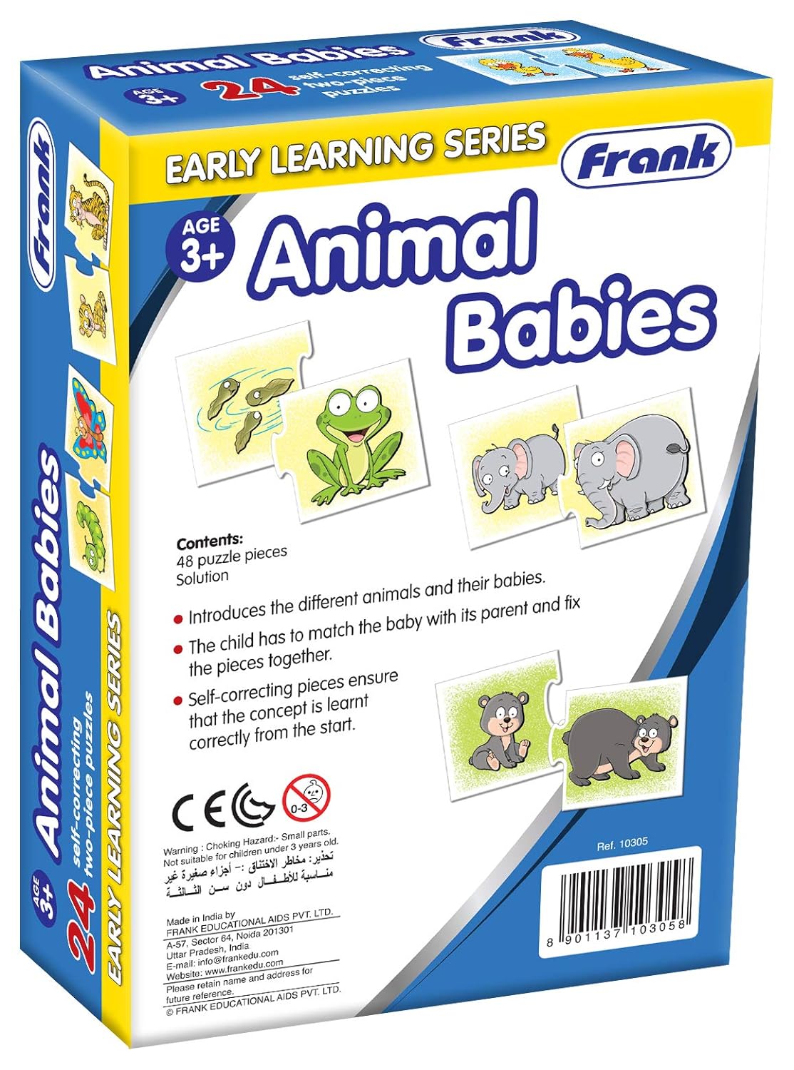 Animals & Babies 2 Pc Puzzle- Frank