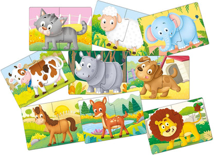 Animal Friends 2 Pc Puzzle- Frank