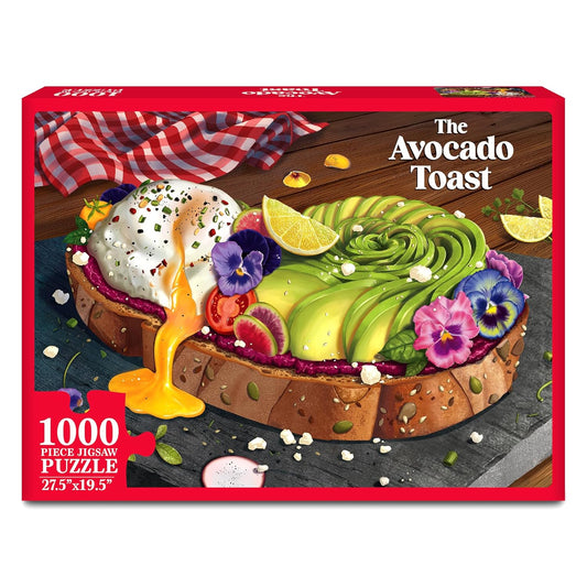 The Avocado Toast 1000 Pcs Puzzle Gouda Games 15+