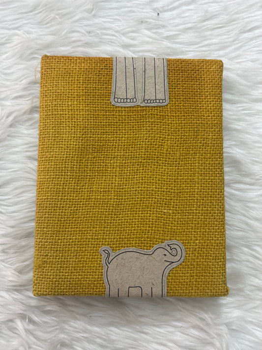 Canvas Cover Diary- Elephant Poop Paper