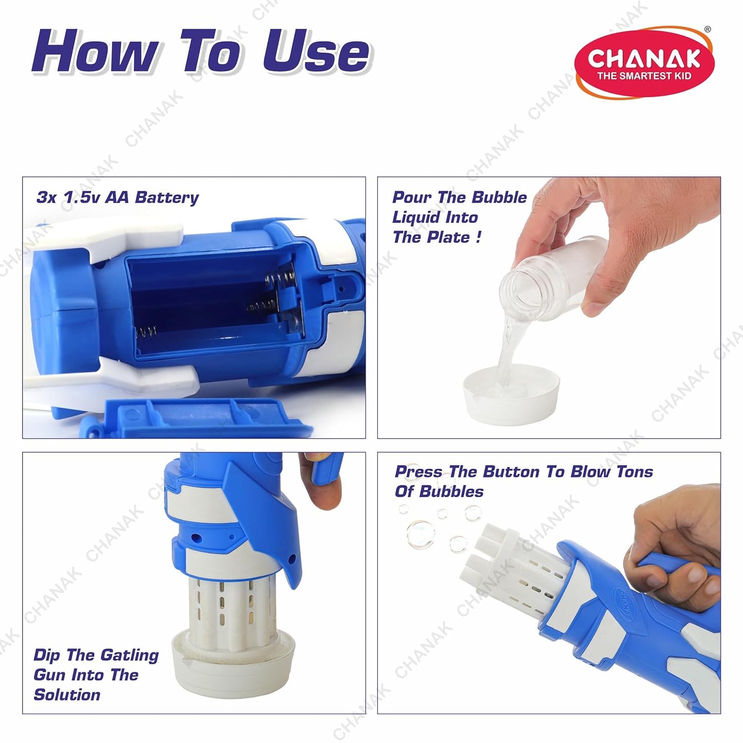 Chanak Gatling Bubble Machine