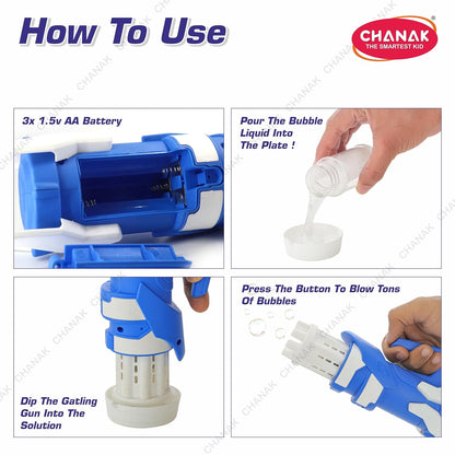 Chanak Gatling Bubble Machine