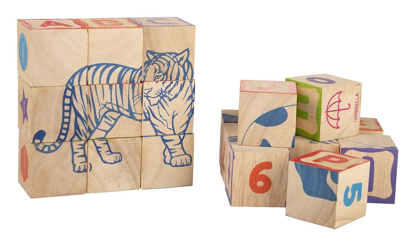 Info Cubes 26 Pieces Wooden Block Funskool Giggles