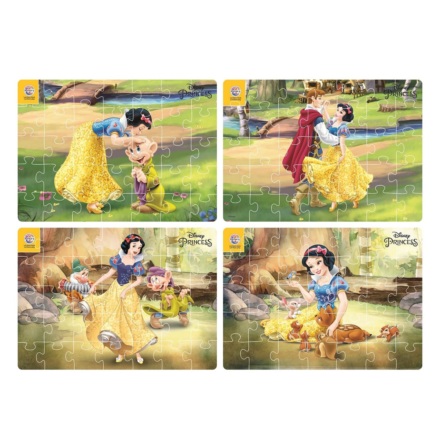 Ratna 4 in 1 Snow White Puzzle