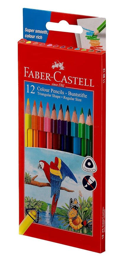 FaberCastell Triangular Colour Pencils12