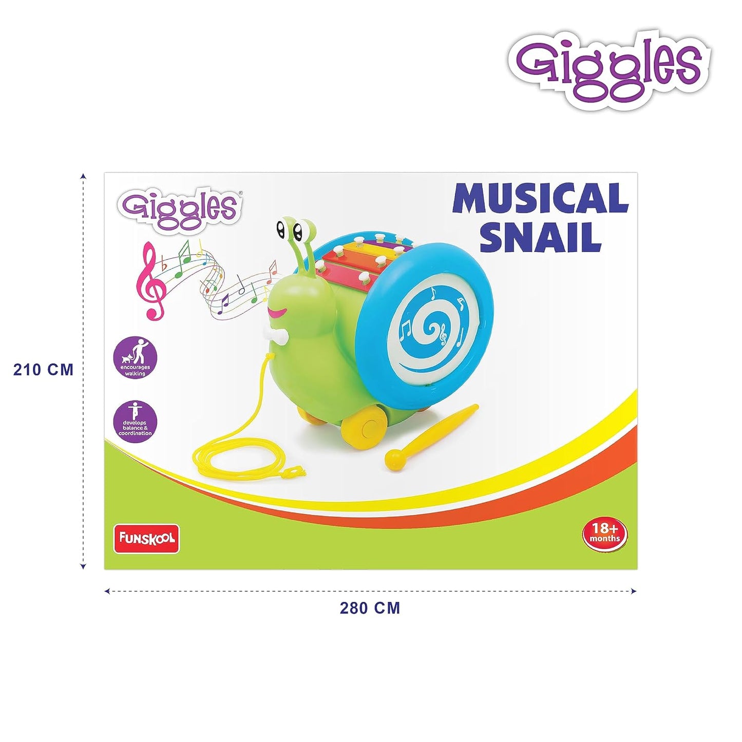 Giggles Musical Snail 18m+