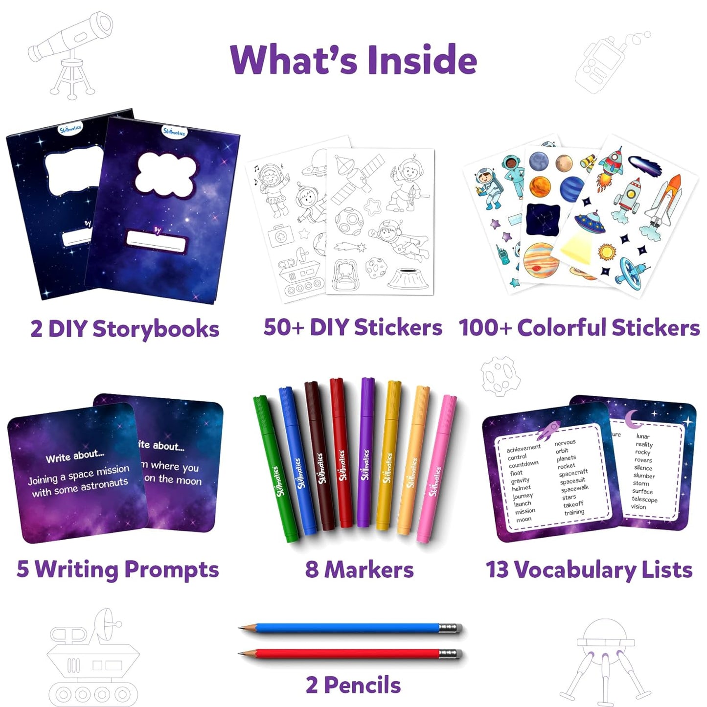 Skillmatics My Story Book Art Kit Space