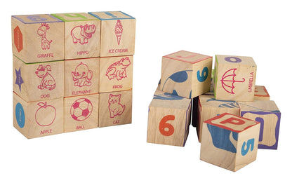 Info Cubes 26 Pieces Wooden Block Funskool Giggles