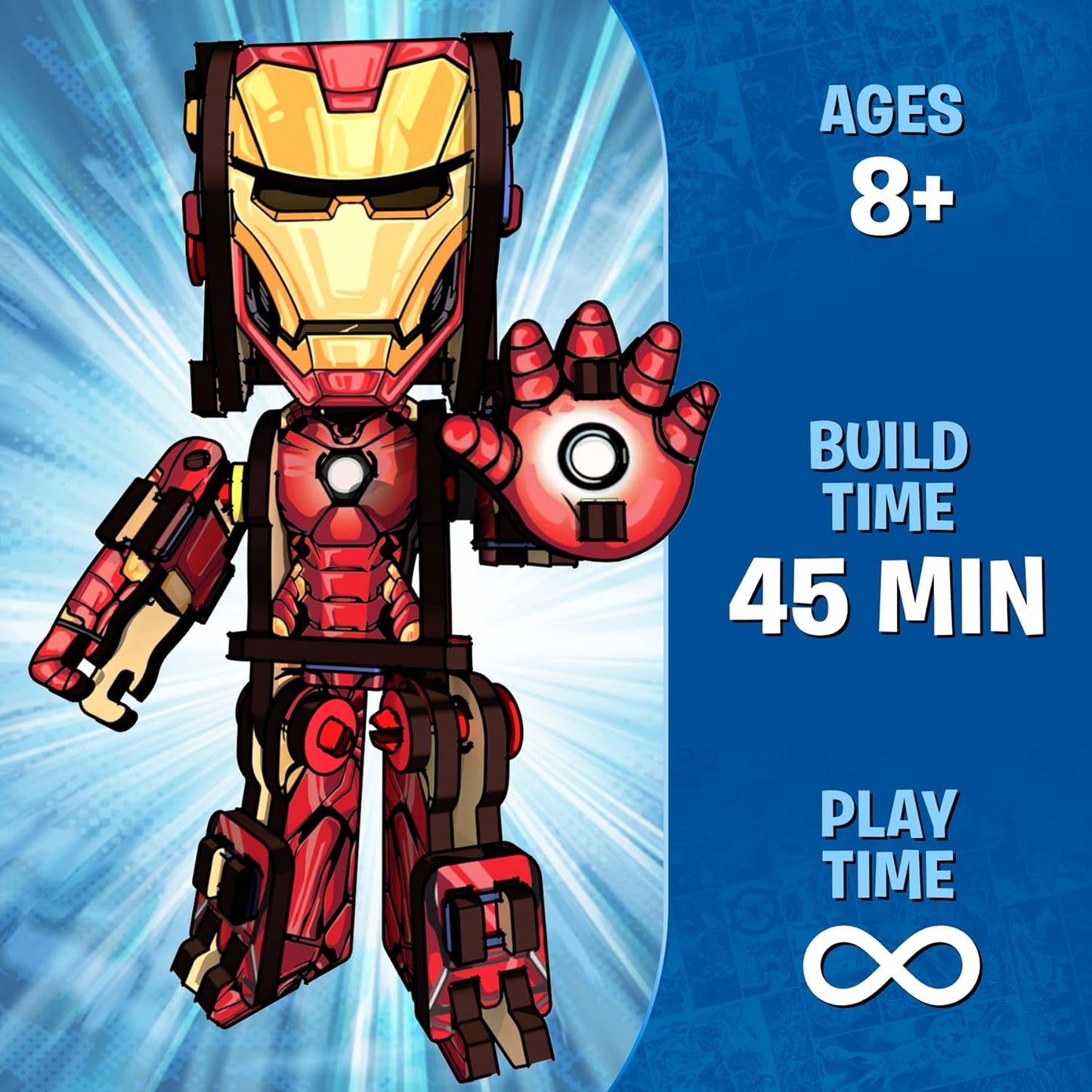 Skillmatics Buildables Ironman Action Figure