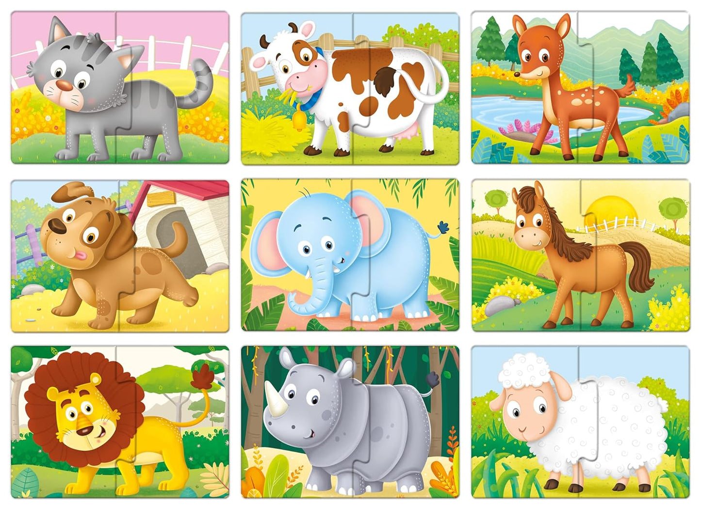 Animal Friends 2 Pc Puzzle- Frank