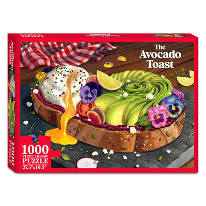 The Avocado Toast 1000 Pcs Puzzle Gouda Games 15+