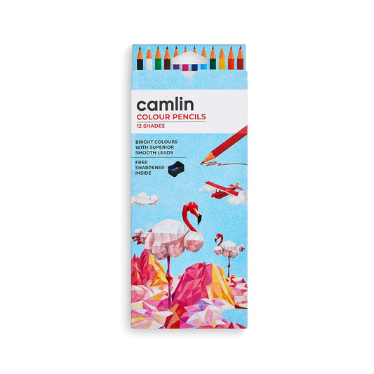 Camlin 12 Long Colour Pencils FSC