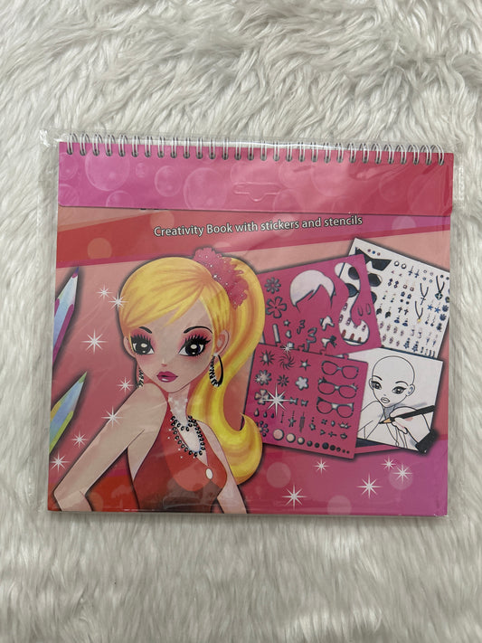 Creativity Book With Stickers & Stencils- Hair and Make Up