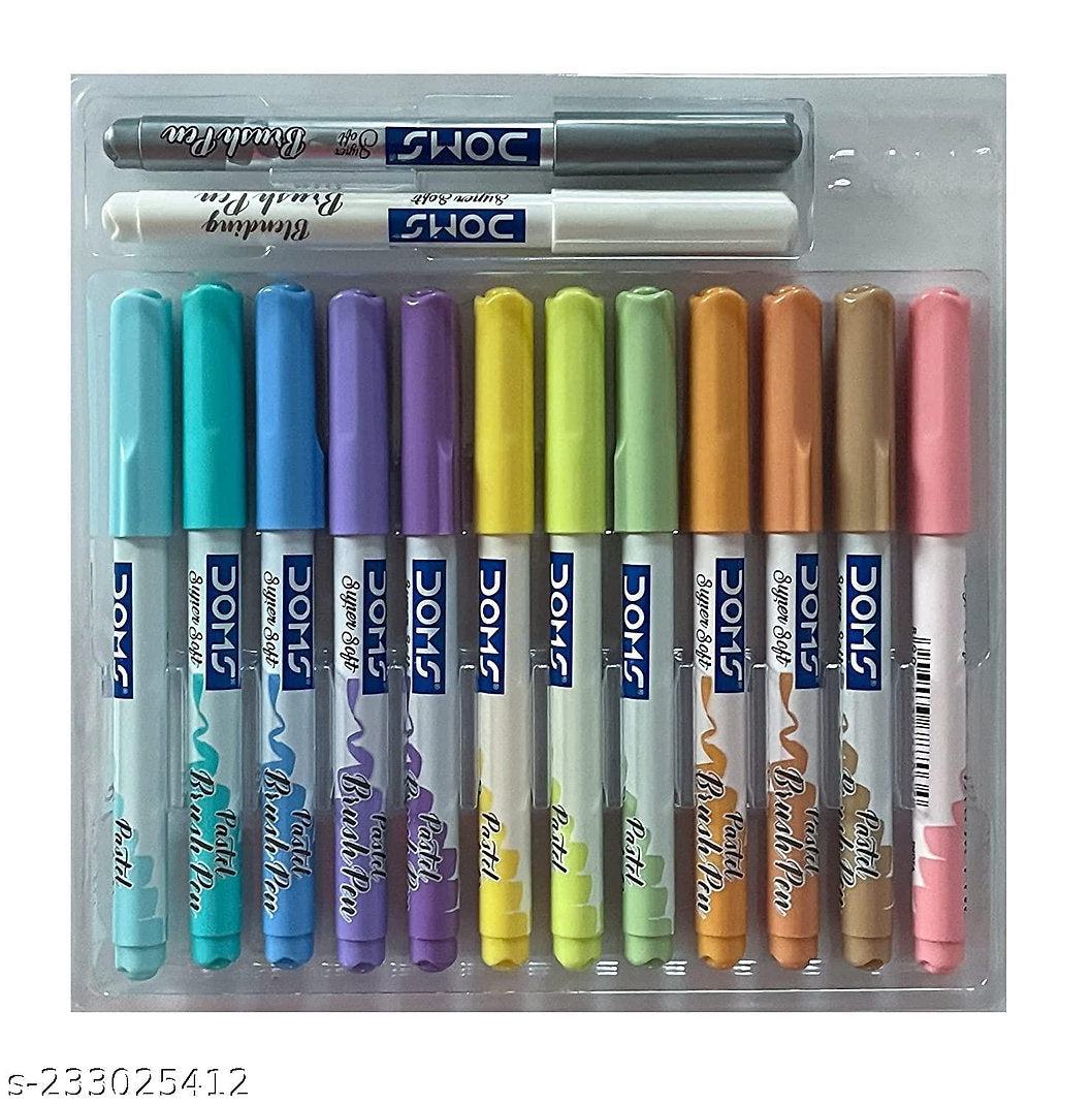 DOMS Pastel Brush Pen 14 Shades