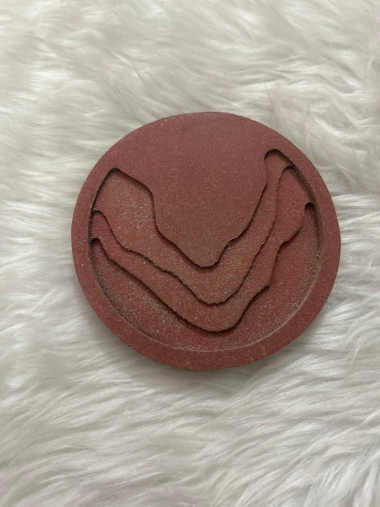 Tea Coaster Resin Craft MDF 3D Round Layered