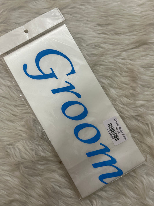 Groom To Be Sash