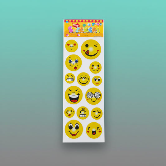 MRP10 Stickers sheet from Gift Hub Mart – yellow emoji faces