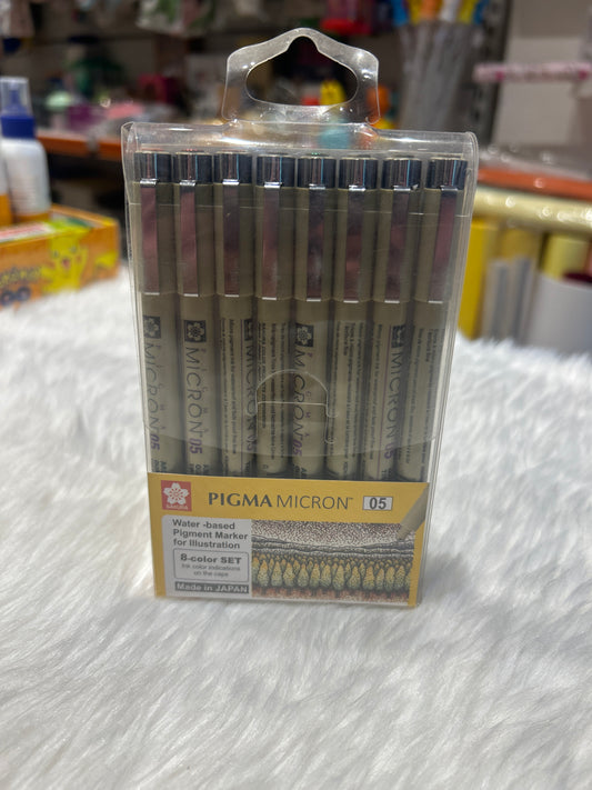 Sakura Pigma Micron Pens Pack of 8 (Multicolour)