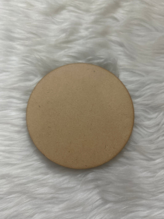 MDF Coaster Round- 4 Inch, 2MM 4Pcs Set