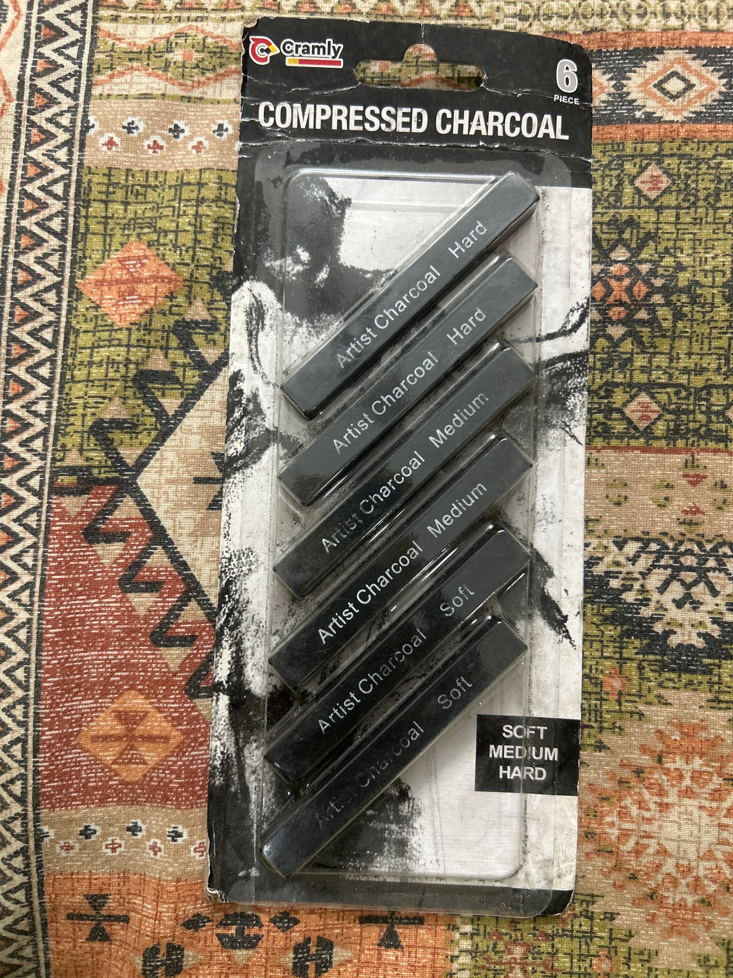 Compressed Charcoal 6 Pcs