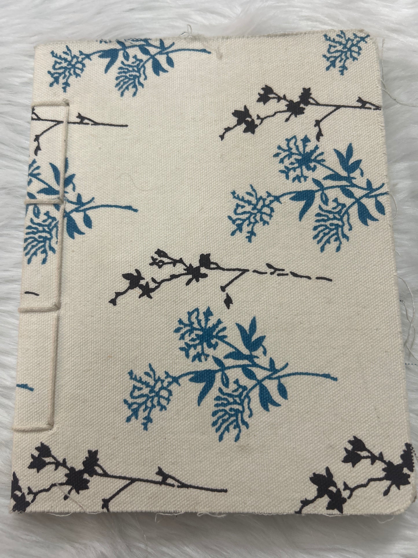 Eco Elephant Poop Notebook Unruled - Canvas Cover