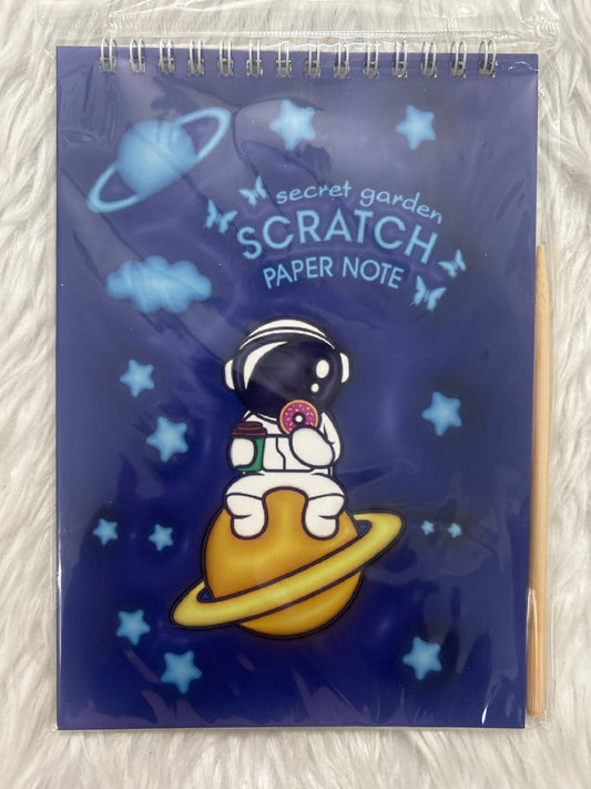 Scratch Book Space Blue