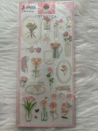 Fancy Botanical Stickers ZW-BG