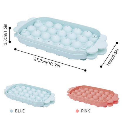 Ice Candy Mould Round Ice Cube Tray with Lid