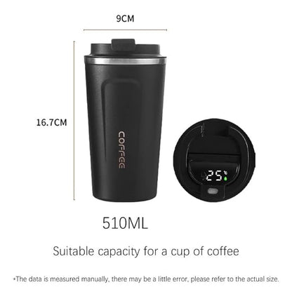 Leakproof Stainless Steel Insulated Coffee Sipper Temperature Bottle 510ml