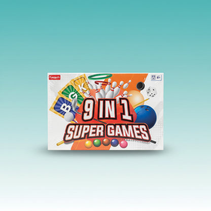 9 IN 1 SUPER GAMES- Funskool 8+ by Gift Hub Mart