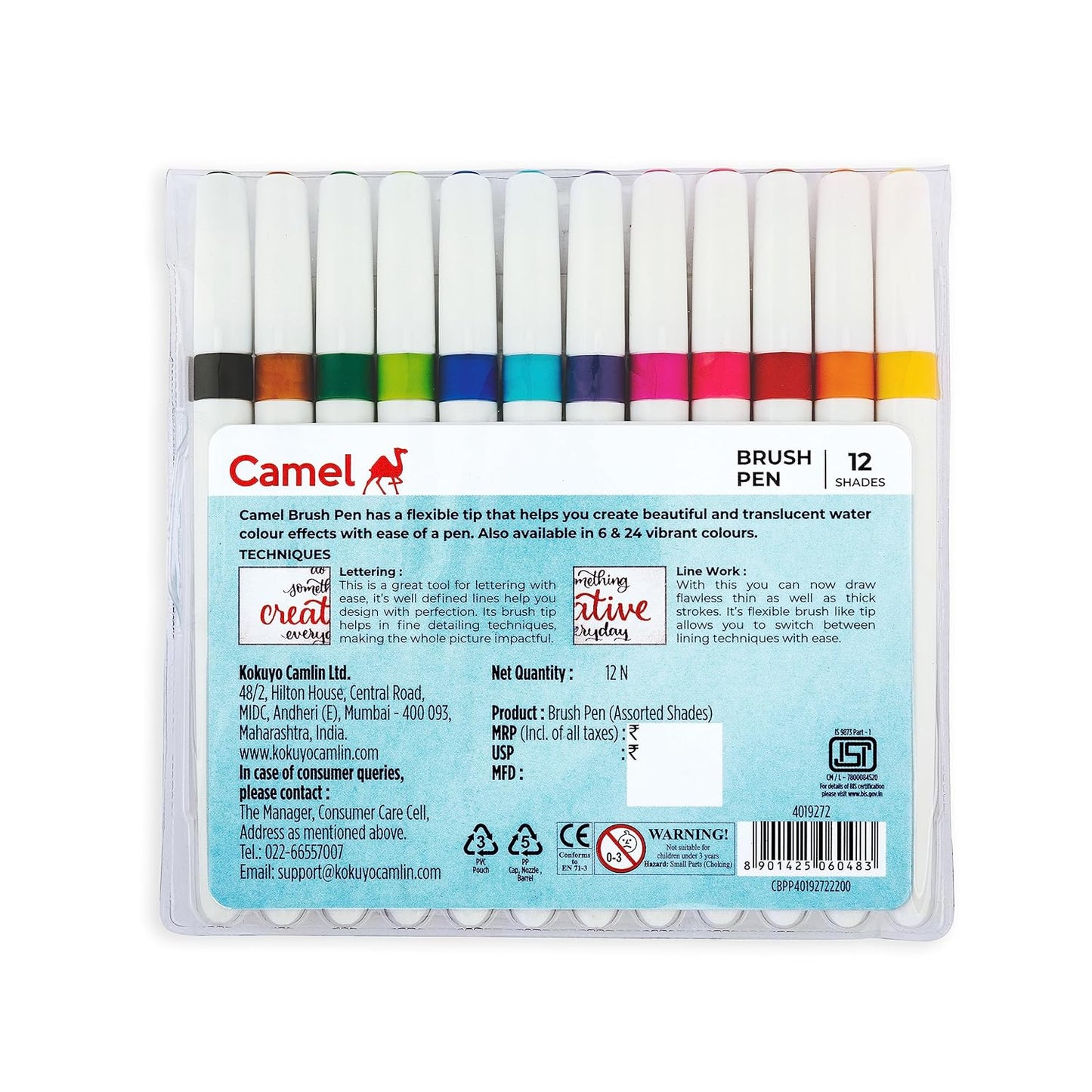 Camel Brush Pen Set of 12