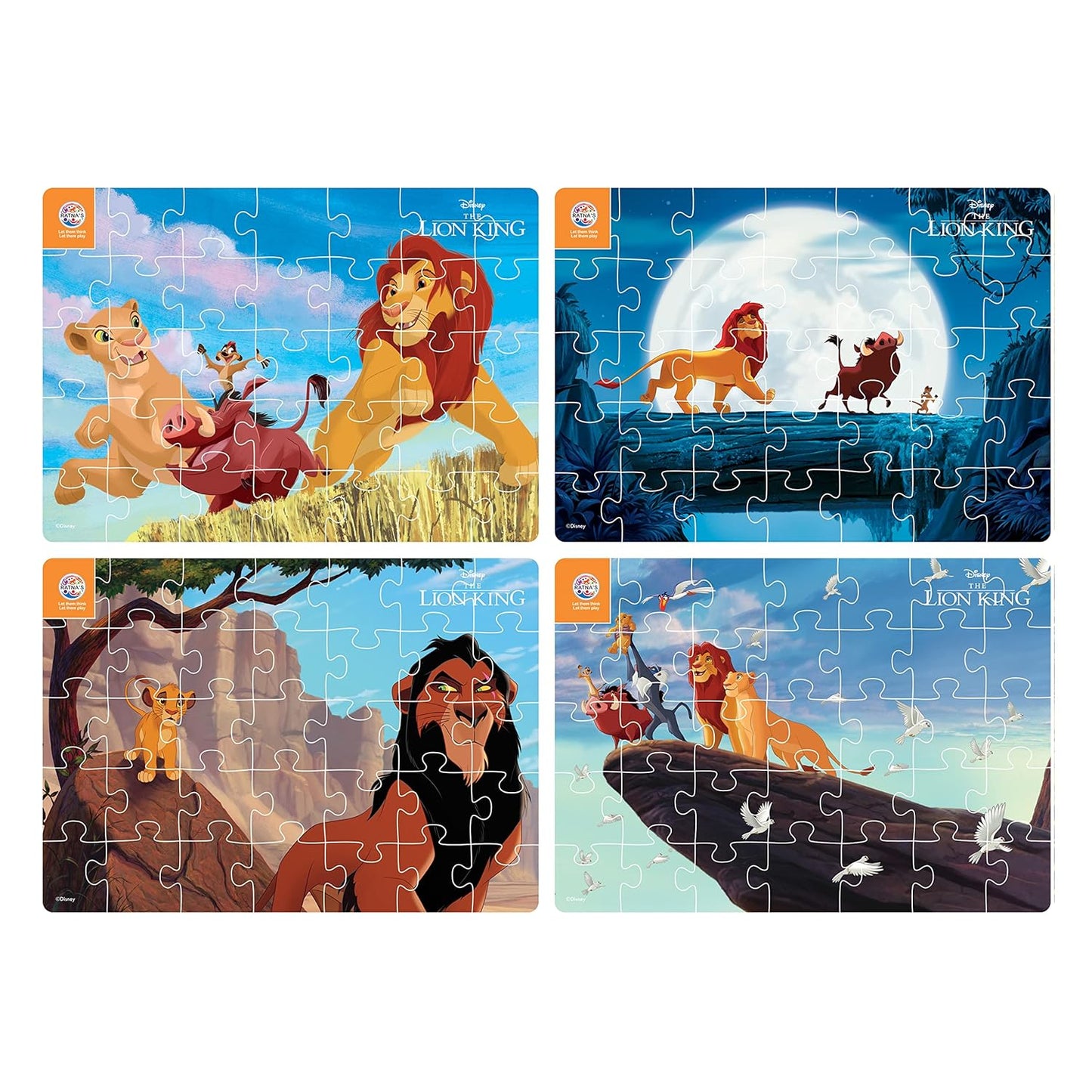 Ratna 4 in 1The Lion King Jigsaw Puzzle