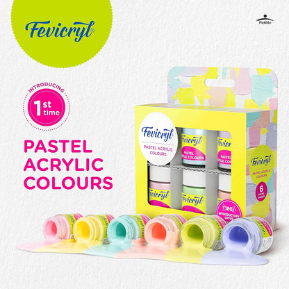 Fevicryl Acrylic Colours Pastel 6 Shade