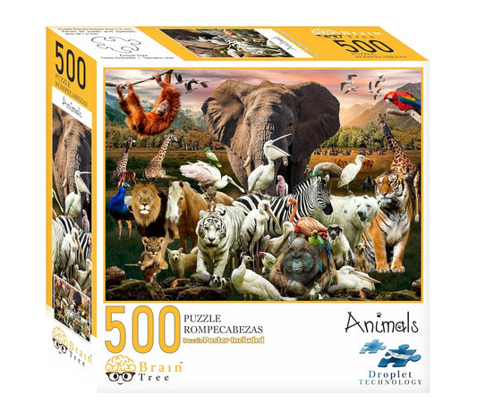 Brain Tree Animals Puzzle 500 Pcs