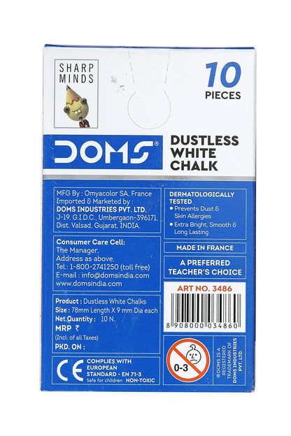 DOMS Dustless White Chalk