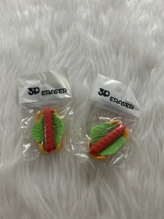 Fancy Hot Dog Eraser