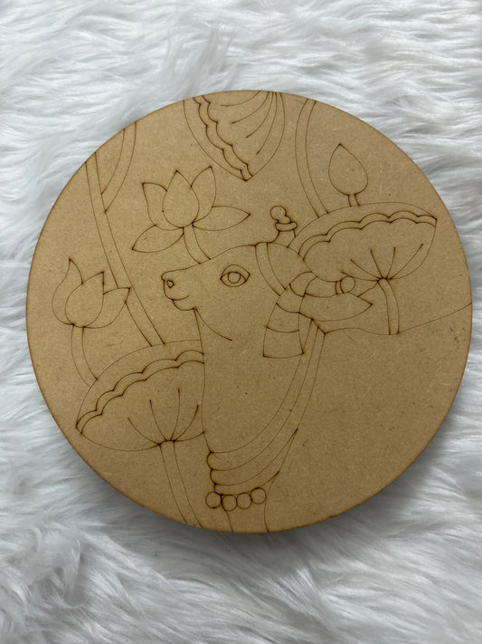 Premarked MDF - Kamdhenu Pichhwai Painting