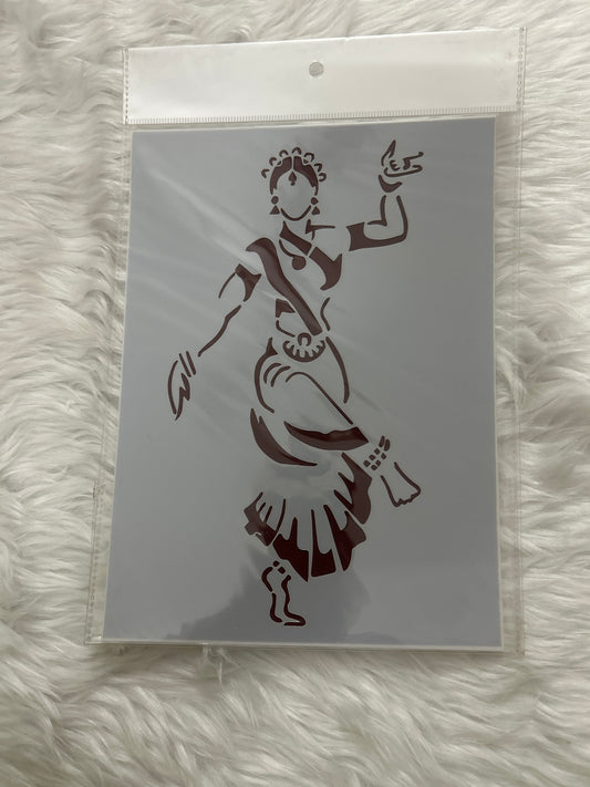 Stencil Plastic- Bharatnatyam