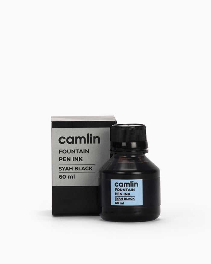 Camlin Fountain Pen Ink- Black 60ml