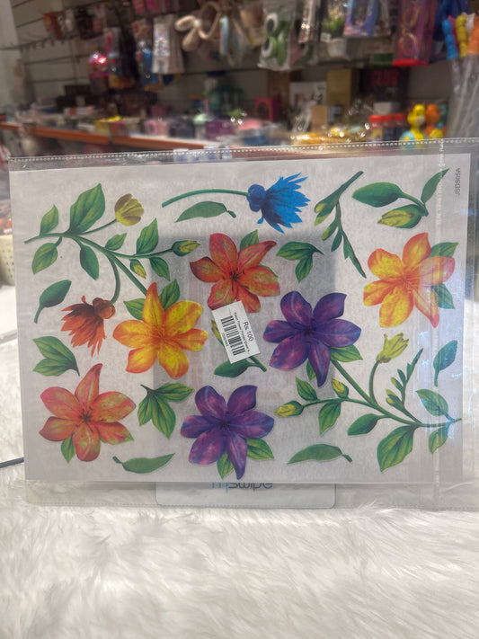 Resin Flower Printed Sheet A4