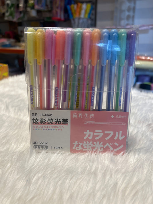 Fancy Colour Pen Fluorescent
