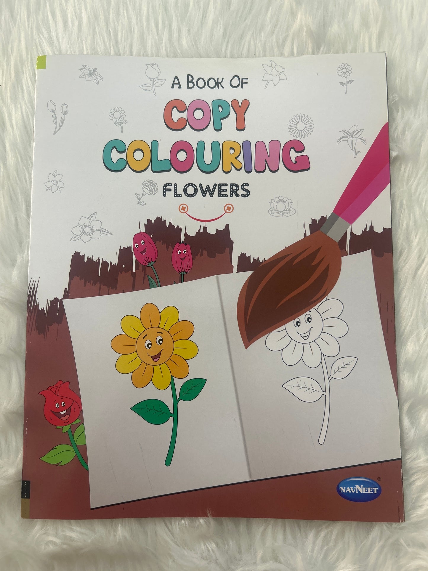 Navneet Copy Colouring Book- Flowers