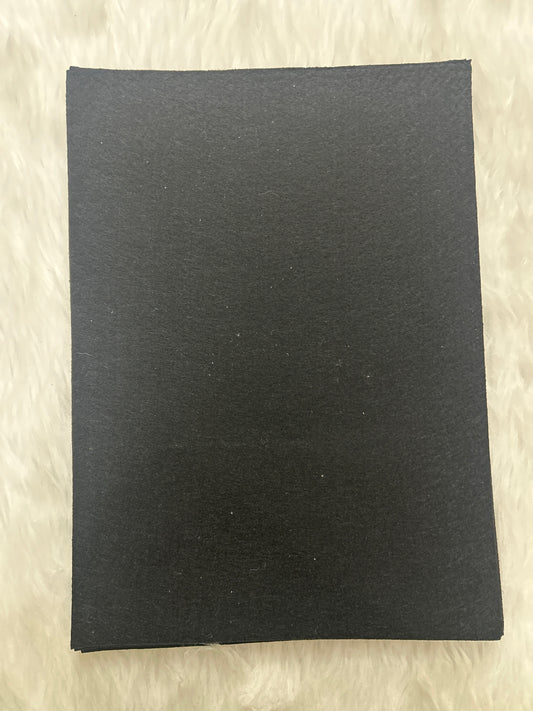 A4 Nonwoven Felt Sheets- Black