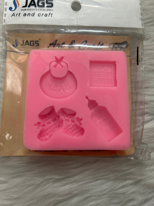 JAGS Silicone Mould Baby Bottle Shoes Design
