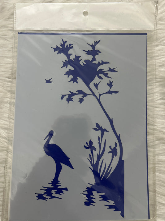 Stencil Plastic- Swan