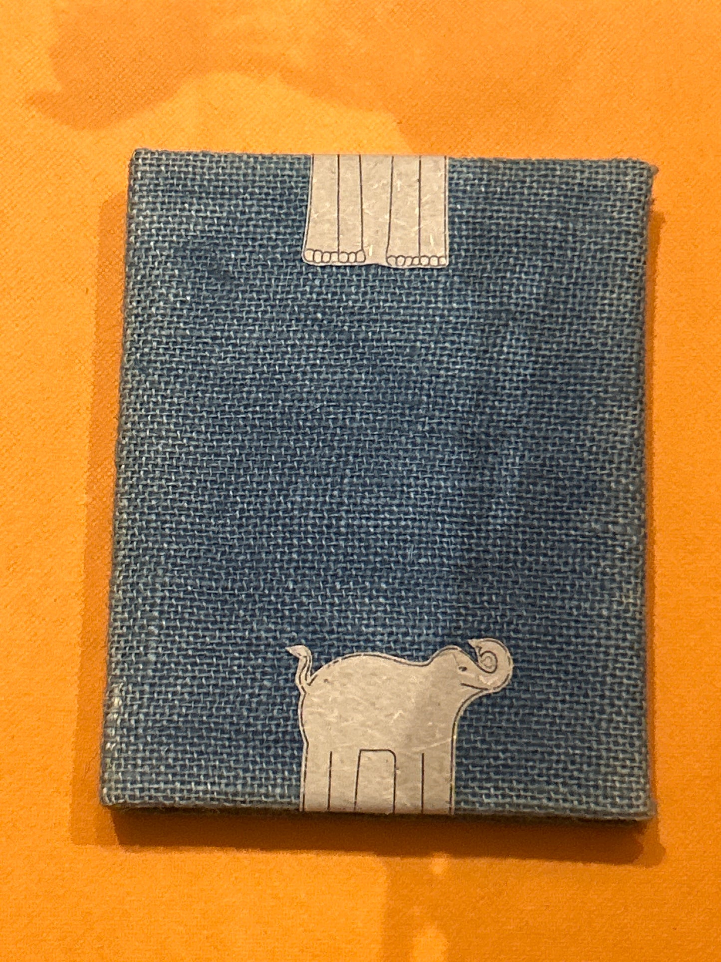 Canvas Cover Diary- Elephant Poop Paper
